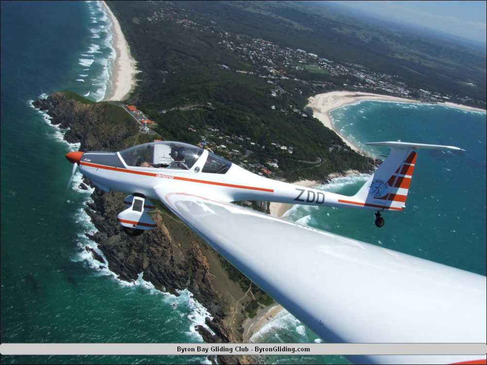 Dimona Motor Glider over Cape Byron.jpg