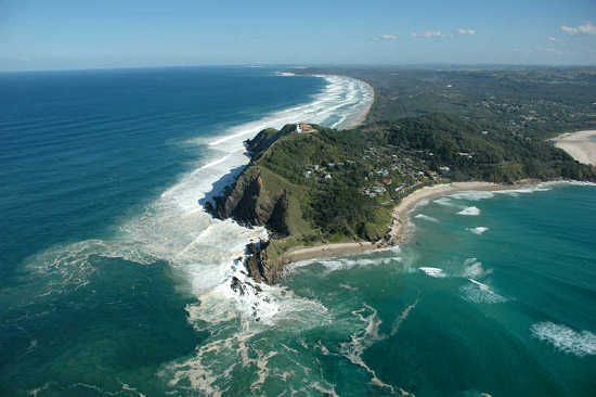 Motorglider over Cape Byron - 